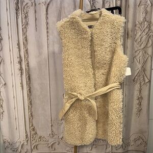 Calvin Klein Cream reversible Teddy Jacket